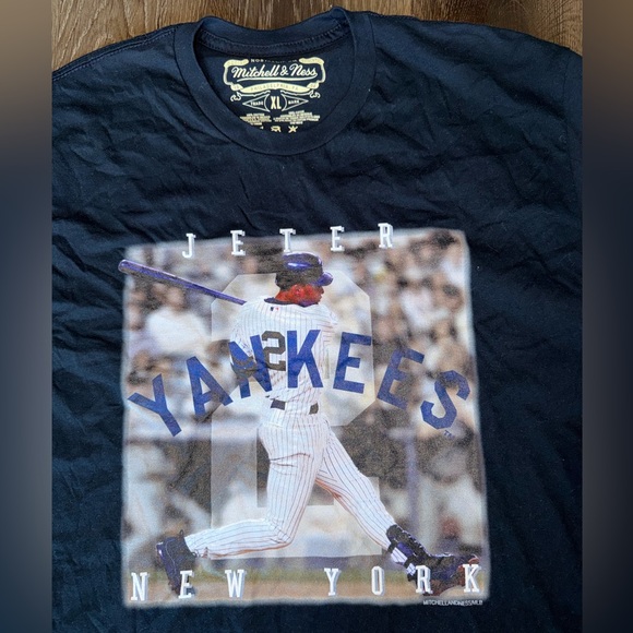 NWT Mitchell & Ness black Yankees Jeter Graphic Tee men’s size XL - Picture 3 of 7